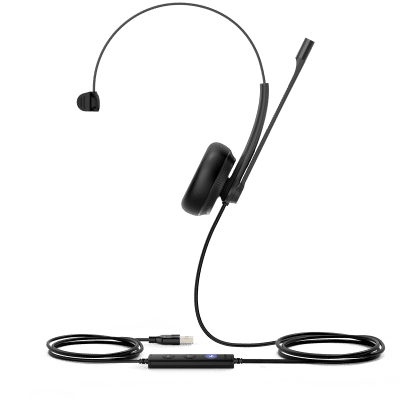 Diadema Alámbrica UH34 Mono USB / 3.5mm Teams de Yealink con Almohadillas de Cuero - Image 2