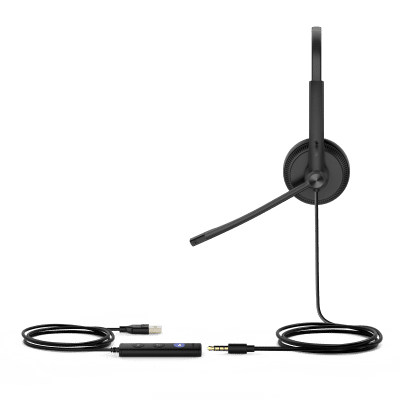 Diadema USB Alámbrica Yealink UH34 Dual Teams C/ Almohadillas de Cuero Compatible con Teléfonos IP Yealink y Computadoras - Image 2