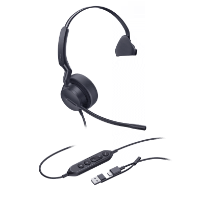 Diadema Alámbrica Yealink UH44 Mono USB-C/A Certificada con Microsoft Teams - Image 2