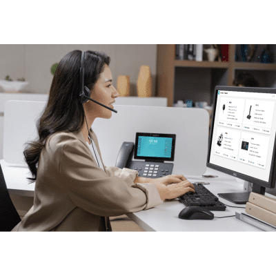Diadema Alámbrica UH34 Dual de Yealink USB Compatible con Teléfonos IP y Computadoras. - Image 4