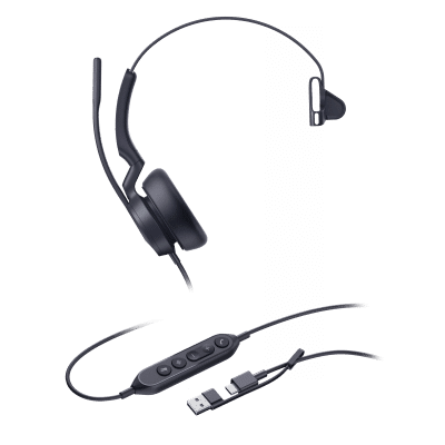 Diadema Alámbrica Yealink UH46 Mono USB-C/A Certificada con Microsoft Teams - Image 2