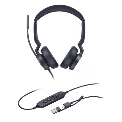 Diadema Alámbrica Yealink UH46 Dual USB-C/A Certificada con Microsoft Teams