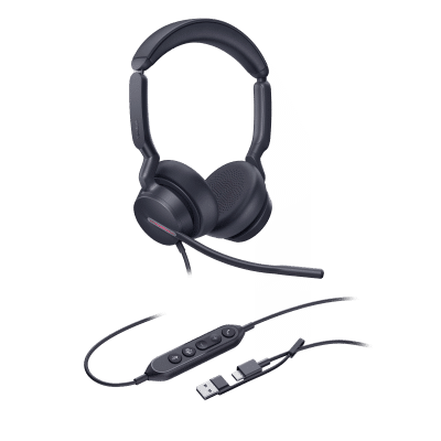 Diadema Alámbrica Yealink UH46 Dual USB-C/A Certificada con Microsoft Teams - Image 2