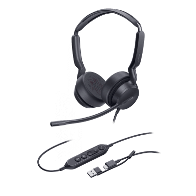 Diadema Alámbrica Yealink UH42 Dual con Audio HD y Conectividad USB-C/A Certificada con Microsoft Teams - Image 2