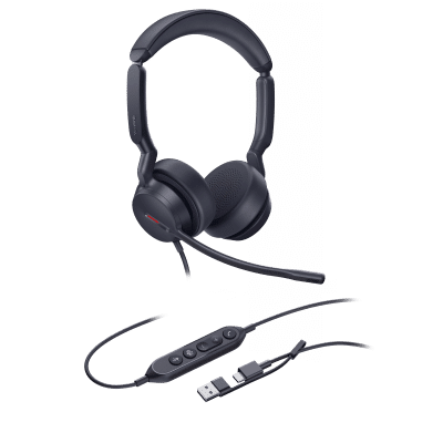 Diadema Alámbrica Yealink UH44 Dual USB-C/A Certificada con Microsoft Teams - Image 2