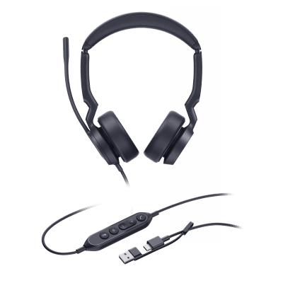 Diadema Alámbrica UH44 Dual UC de Yealink con Conectividad USB-C/A y Amplia Compatibilidad - Image 2