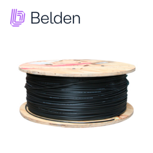 FIBRA OPTICA BELDEN FD3D006R9 / INTERIOR/EXTERIOR / NEGRO / OM3 / 6 HILOS / FORRO PVC / OFNR / BOBINA / 1,640 PIES 500 METROS