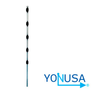 POSTE DE PASO PREMIUM CIRCULAR 1PULGADA DE DIÁMETRO PARA PASO 1.20MTS GALVANIZADO CON 5 AISLADORES