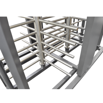 Torniquete Doble / Cuerpo Completo / Interior/Exterior / 100% Acero con Pintura Gris / EJE CENTRAL de Acero Inoxidable / Acabado de Lujo / Alto Tráfico - Image 2