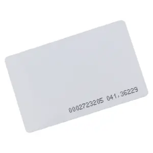 ZKTECO IDCARDNUNIT - Tarjeta ID con Frecuencia de 125 kHz, 1 mm de Grosor con Folio Impreso / Tarjeta unitaria