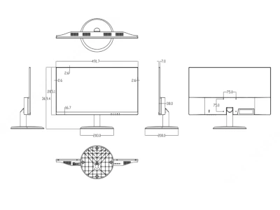 MS22D - Monitor 22” Full HD Dahua Ultradelgado + Soporte Articulado VESA 75x75mm, Inclinación y Rotación para Máximo Confort - Image 4