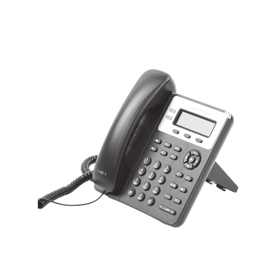 Teléfono IP SMB de 2 líneas con 3 teclas de función programables y conferencia de 3 vías, 5 Vcc