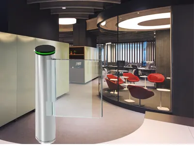 WEJOIN WJTBH301BL - Puerta de Cortesia Abatible Bidireccional 3 Millones de Ciclos, 25 - 35 Aperturas por Minuto Aleta de Acrílico, Compatible con Controles de Acceso - Image 3