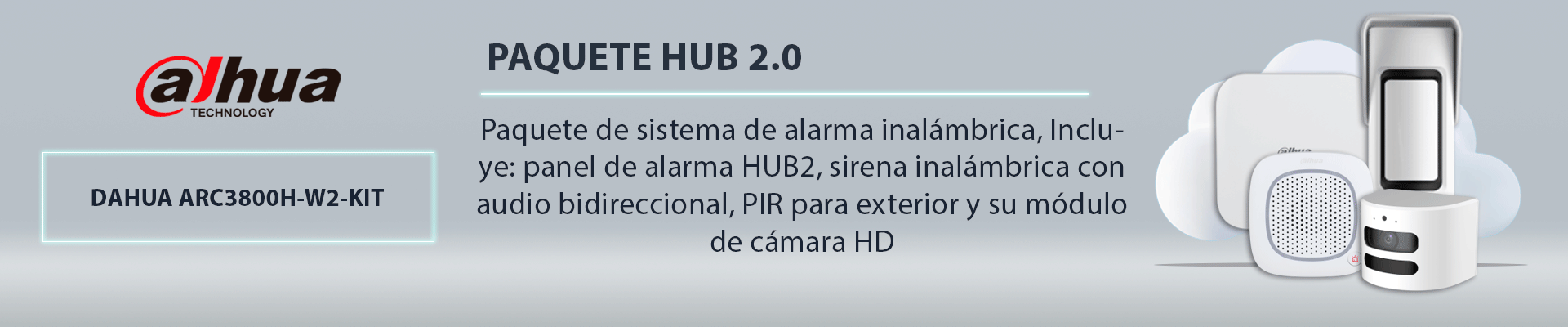 DAHUA KIT HUB 2.0 - Paquete de sistema de alarma inalámbrica, Incluye: panel de alarma HUB2, sirena inalámbrica con audio bidireccional, PIR para exterior y su módulo de cámara HD - Image 6