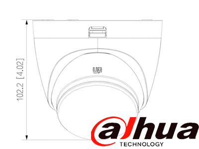 DAHUA DH-HAC-HDW1549XN-A-PRO -Cámara Domo 5MP WizColor/Imagen 24 Horas a Color/Corrección de Dist de Imagen Mediante IA/ Iluminador Int con Luz Calida/ Hasta 50m Ilumin/ Doble Mic Incorp/ Campo de Visión de Hasta 101°/ WDR Real/ Policarbonato+Metal - Image 4