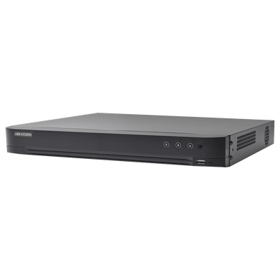 DVR 4 Megapixel / 4 Canales TURBOHD + 2 Canales IP / 1 Bahía de Disco Duro / 1 Canal de Audio / Vídeoanálisis