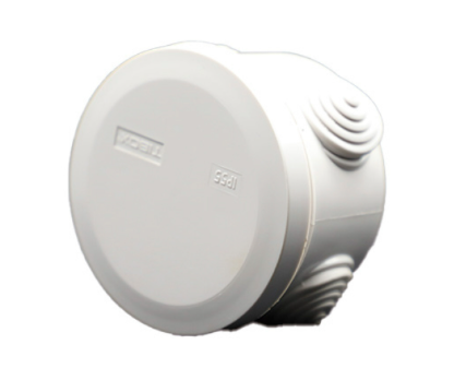 CAJA PLASTICA TIPO ESTANCA CIRCULAR ENSON ENS-PCC70 FABRICADA EN PLASTICO ABS GRIS DE ALTA RESISTENCIA / DIMENSIONES 70 × 48 MM / GRADO DE PROTECCION IP55 / TAPA A PRESION SIN TORNILLOS / IDEAL PARA APLICACIONES ELECTRICAS Y ELECTRONICAS EN INTERIOR O EXTERIOR / COMPATIBLE CON GLANDULA ENS-CG20