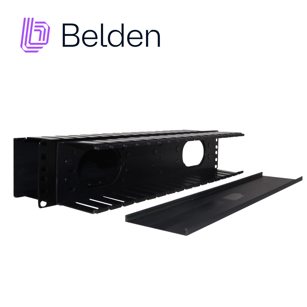 Belden 9512-1902-FR | Organizador Horizontal 2U Frontal y Posterior