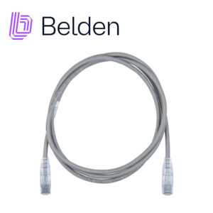 PATCH CORD DIAMETRO REDUCIDO UTP CAT6A BELDEN CAD1108007 / INTERIOR / GRIS / 4 PARES / 28 AWG / FORRO PVC / CMR / 7 PIES 2.1 METROS
