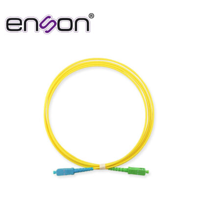 JUMPER DE FIBRA ÓPTICA ENSON ENS-JUMP-UPC-APC MONOMODO SC/UPC A SC/APC SIMPLEX COLOR AMARILLO 2 METROS TIPO OS2