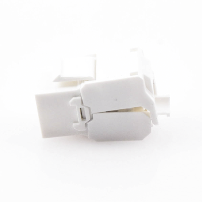 Módulo Jack Keystone Cat5e (toolless), con terminación en ángulo 180 º Color Blanco, Compatible con Faceplate y Patchpanel Linkedpro - Image 2