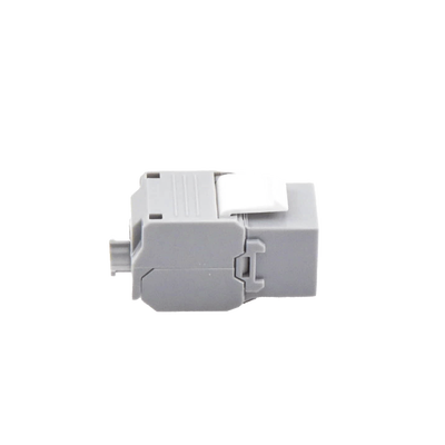 Módulo Jack Keystone Cat6 (toolless), con terminación en ángulo 180 º Color Gris, Compatible con Faceplate y Patchpanel Linkedpro - Image 3