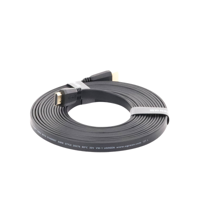 Cable HDMI 2.0 Plano de 5 m / 4K@60Hz / HDR / 3D / HEC (Canal Ethernet HDMI) / ARC (Canal de Retorno de Audio) / Color Profundo de 48 bits / Audio de 32 canales / HDCP /Audio Dolby True HD 7.1 / 18 Gbps / Estañado y Triple Blindaje / Anti Interfere - Image 3