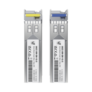 UFiber Módulo SFP, transceptor MiniGibic MonoModo 1.25 Gbps, distancia 3km, Simplex, un conector LC, incluye 2 tranceptores