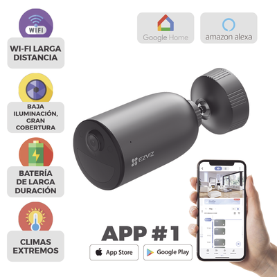 Cámara IP Inalámbrica Con Batería Recargable (Cero Cables) / 2K (3 Megapixel) / Micro SD / Detección Humana / Colores en Oscuridad / Sirena y Estrobo / 15 Mts IR / 15 Mts Luz Blanca / Exterior - Image 2