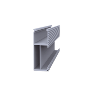 Riel 5 para montaje de módulos fotovoltaicos de aluminio anodizado de 2700mm.