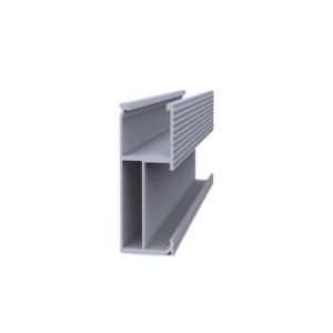 Riel 8 para montaje de módulos fotovoltaicos de aluminio anodizado de 4050mm.