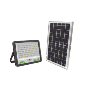 Reflector de  100 W con Panel Solar /  Batería 3.2  V CD / T.C.C. 6 500 K / IP66.