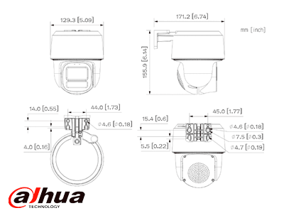 DAHUA DH-IPC-PT2849C1-S-PV-PRO- Cámara IP PT  de 8MP ofrece visión WizColor/ SMD3.0/ Lente 3.6 mm/ Protección perimetral/ audio bidireccional/detección de humanos/Protección Perimetral/ Auto Tracking Lite/ranura MicroSD/ IP66/ PoE/ - Image 4