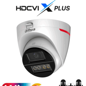 DAHUA DH-HAC-HDW1549XN-A-PRO -Cámara Domo 5MP WizColor/Imagen 24 Horas a Color/Corrección de Dist de Imagen Mediante IA/ Iluminador Int con Luz Calida/ Hasta 50m Ilumin/ Doble Mic Incorp/ Campo de Visión de Hasta 101°/ WDR Real/ Policarbonato+Metal