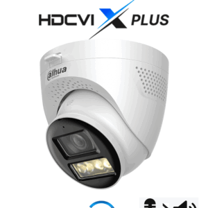 DAHUA DH-HAC-HDW1500TQN-IL-T - Cámara Domo 5MP/ Mic Integrado y Audio Bidirec/ Iluminación Dual Mediante IR y Luz Calida/ Hasta 40 Mts de Iluminación/ Lente de 2.8mm Apertura Hasta 111°/ 3DNR Para Reducción de Ruido/ IP67/ Policarbonato + Metal