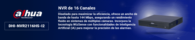 DAHUA NVR2116HS-I2 - NVR de 8 Megapixeles/ 4k/ 16 Canales IP/ WizSense/ Con IA/ Rendimiento de 144 Mbps/ Smart H.265+/ 1 Ch de Reconocimiento Facial o 1 Canal de Protección Perimetral o 4 Canales de SMD/ 1 Puerto SATA 10 TB/ HDMI&VGA/ Onvif/ - Image 3