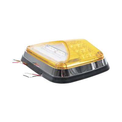 Luz de Advertencia de 8 X 6", Color Ámbar, Con Luz de Trabajo clara, Ideal para Ambulancias - Image 3