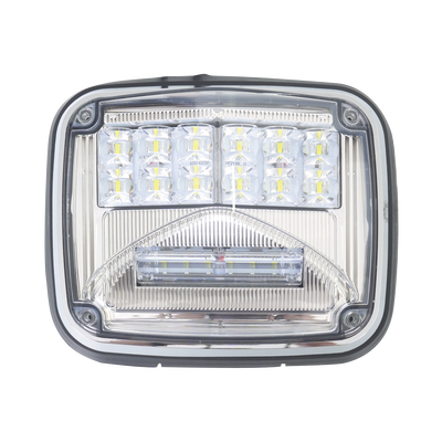 Luz de advertencia de 8 X 6", Color Claro, Con Luz de Trabajo Clara, Ideal para Ambulancias