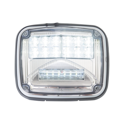 Luz de advertencia de 8 X 6", Color Claro, Con Luz de Trabajo Clara, Ideal para Ambulancias - Image 2