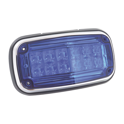 Luz de advertencia 8 X 4", Color Azul, IP67, SAE, Ideal para Ambulancias - Image 5