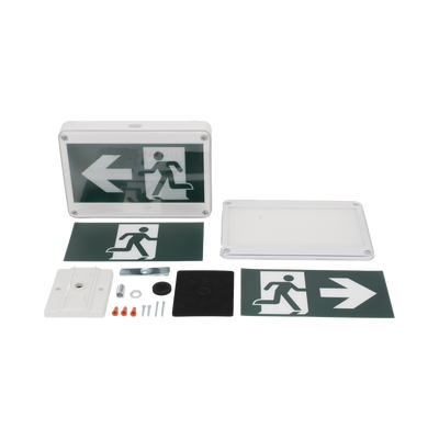 Letrero EXTERIOR de Señalización salida "Hombre Corriendo"/ Alto brillo / Uso en pared, lateral o techo / Batería de Respaldo Incluida con hasta 120 minutos de duración - Image 5