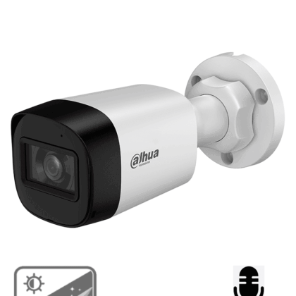 DAHUA DH-HAC-HFW1500RLN-A-S3-DIP - Cámara Bullet de 5 Megapíxeles Starlight/ Micrófono Integrado/ Lente de 2.8mm/ Hasta 30 mts de Iluminación Inteligente/ IP67