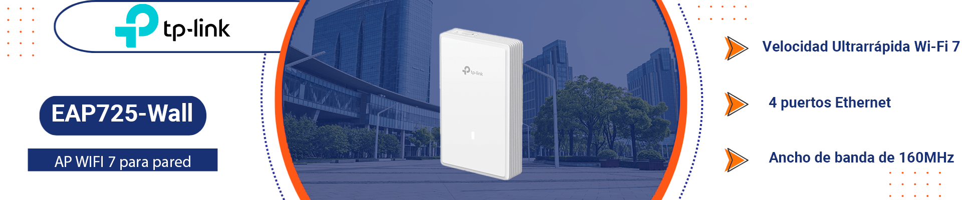 TP-LINK EAP725-Wall- Punto de acceso Wi-Fi 7 para montaje en techo BE5000, doble banda (4324 Mbps en 5 GHz + 688 Mbps en 2,4 GHz) , 1 puerto 2,5 GbE, Funciones avanzadas, Gestión centralizada, Mesh y Seamless Roaming - Image 4