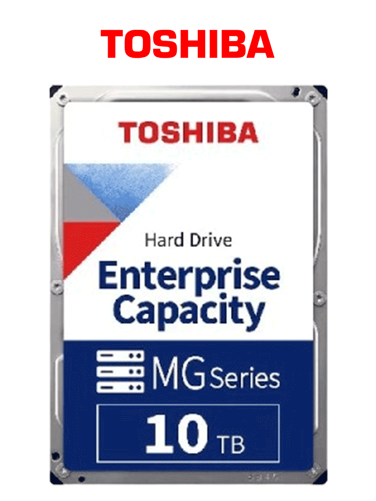 TOSHIBA MG10ADA10TE – Disco duro de 10TB/ 3.5″ /  serie Enterprise / 512MB / 7200RPM / Recomendado para Servidores y Videovigilancia