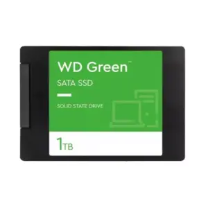SANDISK WDS100T5G0A - GREEN / Disco Duro Interno SSD 1TB, SATA III, 6 GB/s, 2,5/7 mm, hasta 545 MB/s