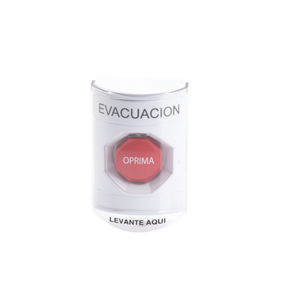 Botón de Evacuación, Texto en Español, Tapa Protectora de Policarbonato Súper Resistente, Restablecimiento con Llave - Image 4