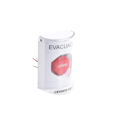 Botón de Evacuación, Texto en Español, Tapa Protectora de Policarbonato Súper Resistente, Restablecimiento con Llave - Image 3