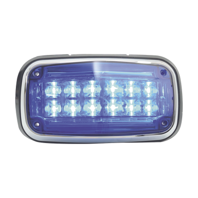 Luz de advertencia 8 X 4", Color Azul, IP67, SAE, Ideal para Ambulancias - Image 2