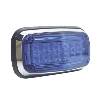 Luz de advertencia 8 X 4", Color Azul, IP67, SAE, Ideal para Ambulancias - Image 3