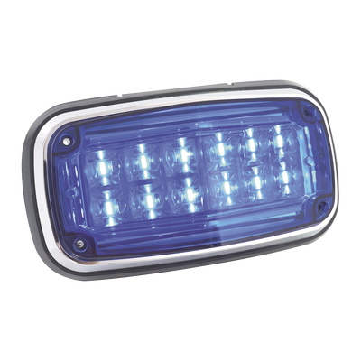 Luz de advertencia 8 X 4", Color Azul, IP67, SAE, Ideal para Ambulancias - Image 4